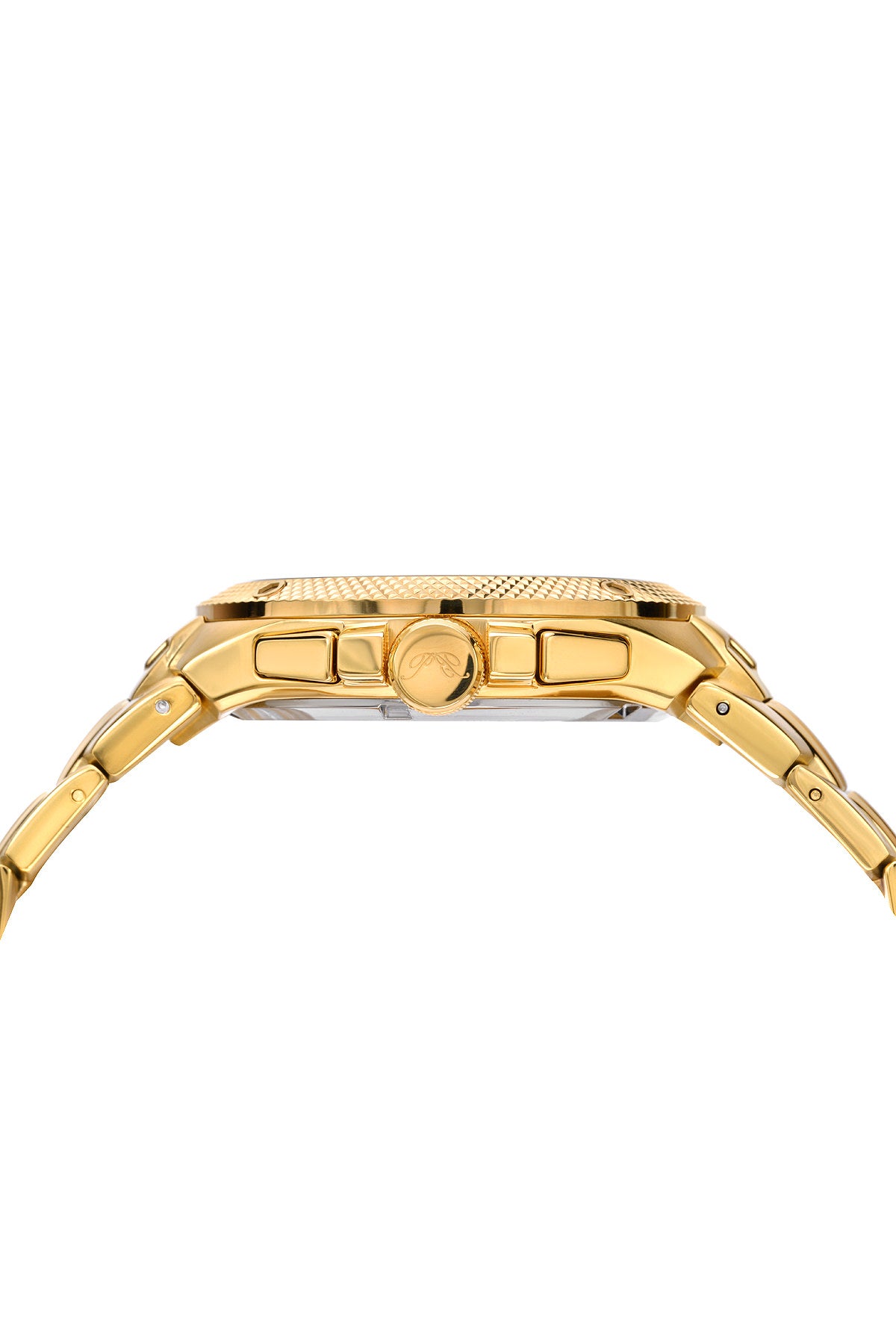 Porsamo Bleu Pierre Luxury Chronograph Men's Stainless Steel Watch, Gold Tone And Blue 253BPIS