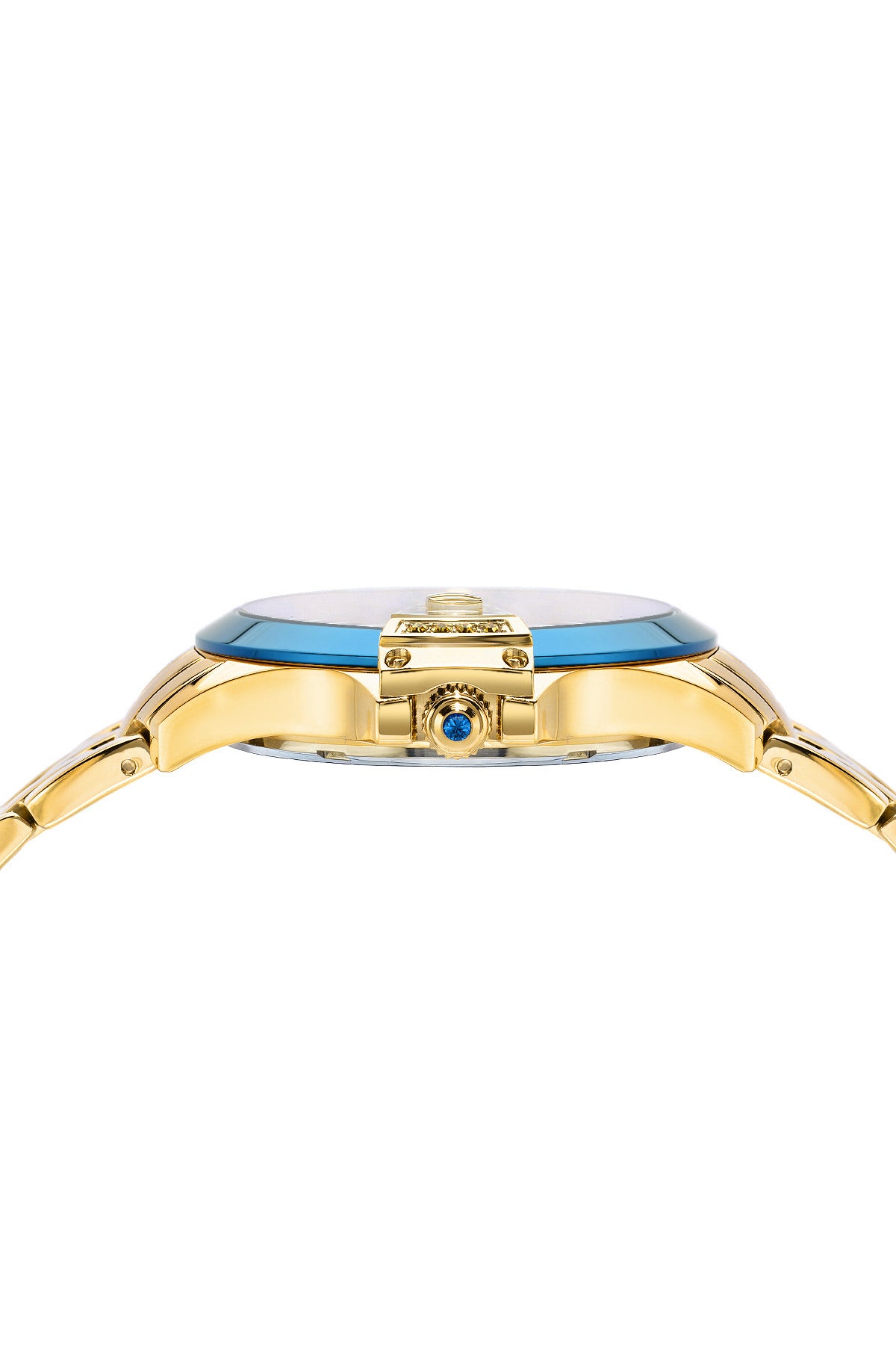 Porsamo Bleu Olivia luxury women's stainless steel watch, gold, blue 982BOLS
