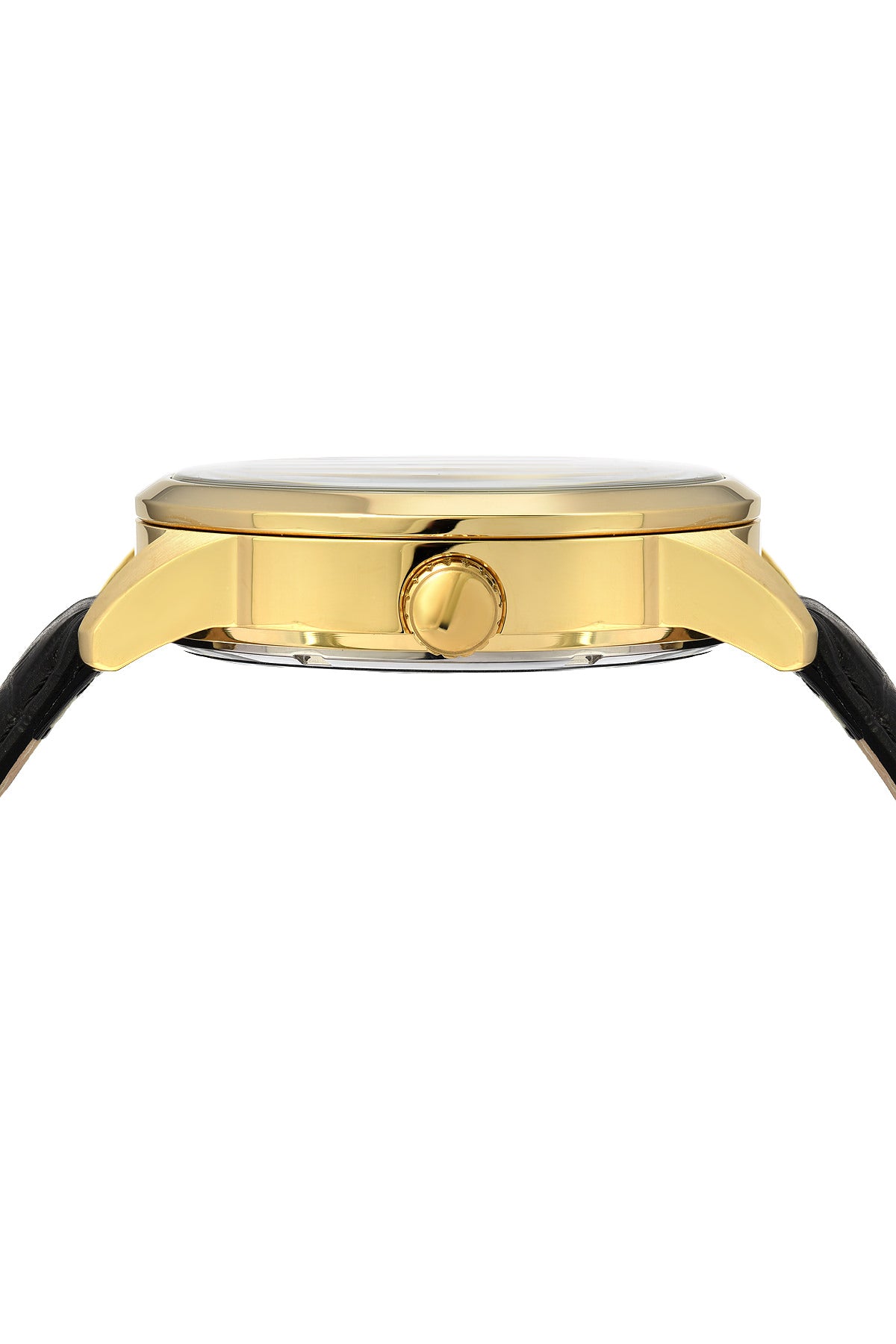 Porsamo Bleu Cassius luxury automatic men's watch, genuine leather band, gold, black, white 801BCAL