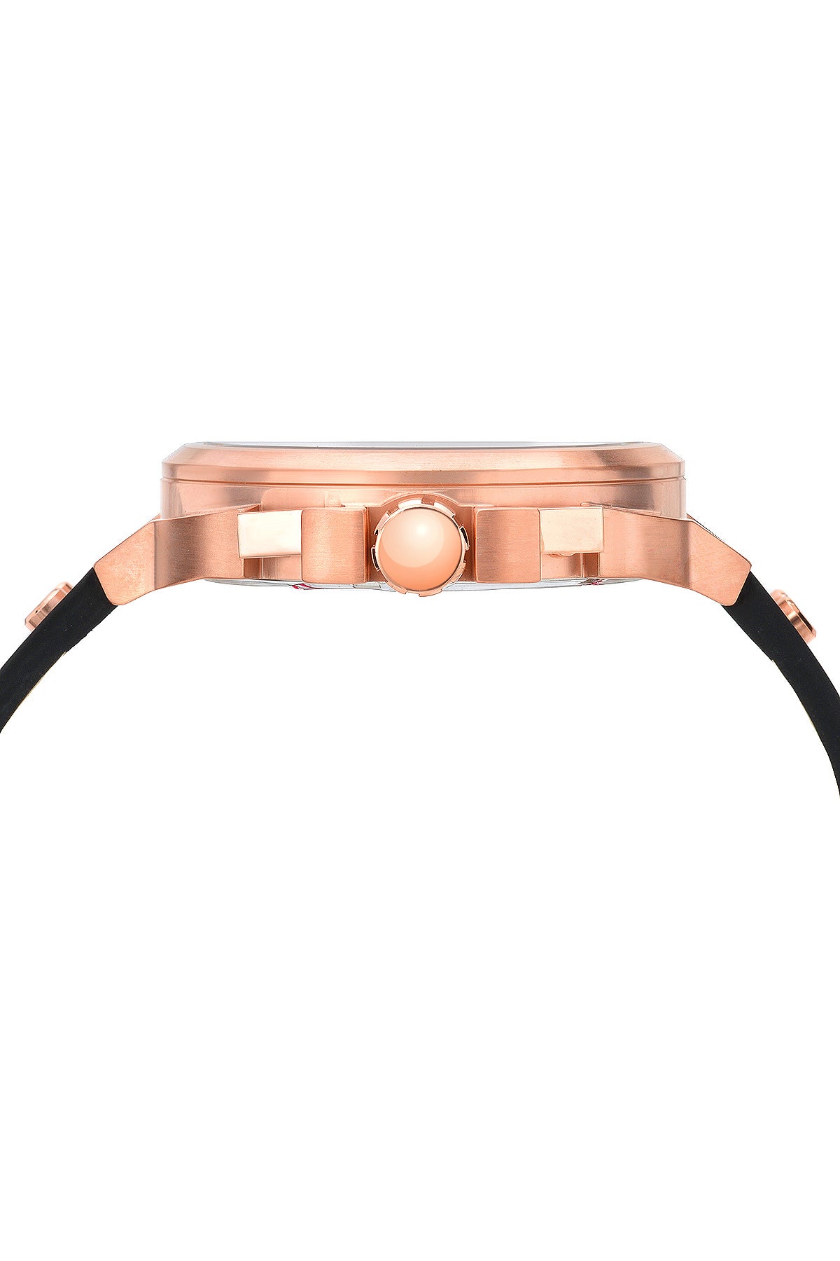 Porsamo Bleu Connor luxury chronograph men's watch, genuine leather band, rose, black 422CCOL