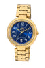 Porsamo Bleu Sofia luxury women's stainless steel watch, gold, blue 952BSOS