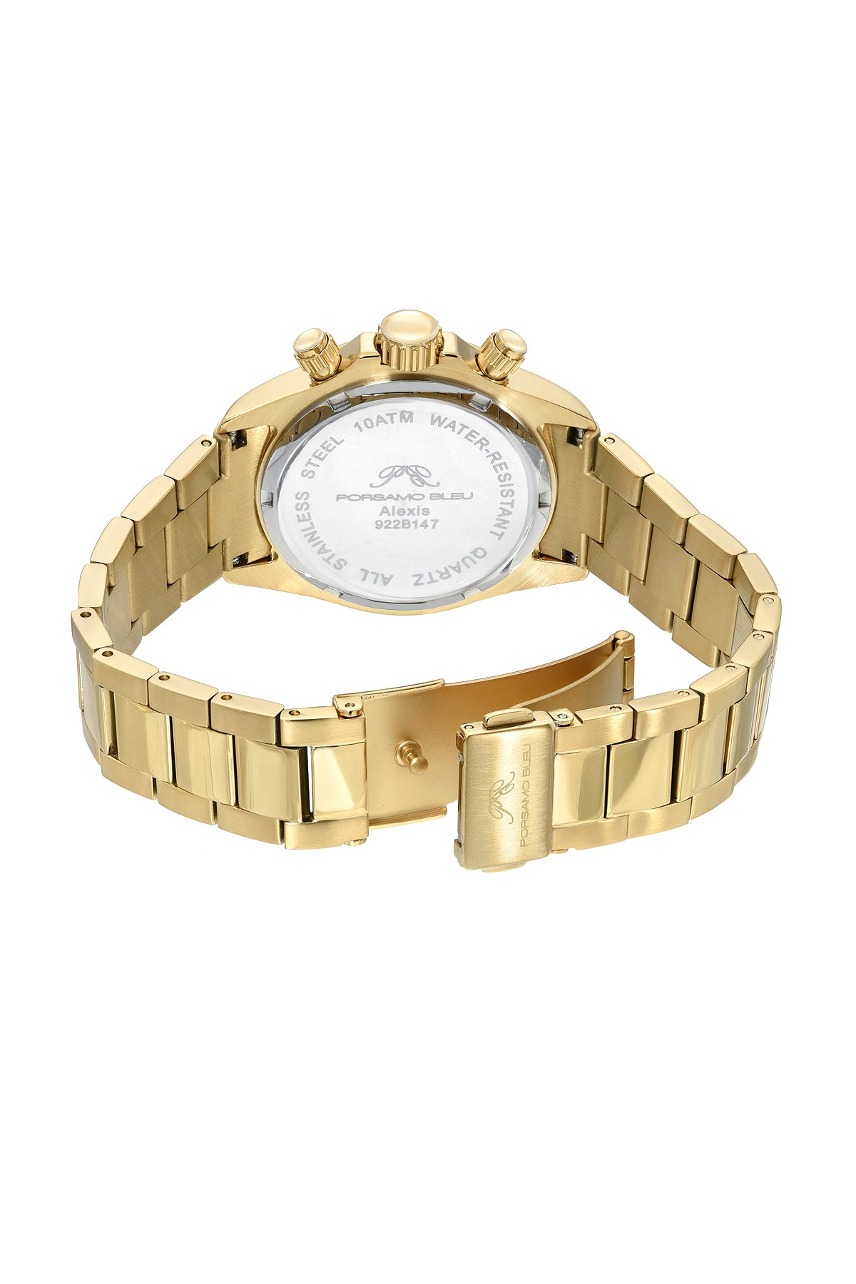 Porsamo Bleu Alexis Luxury Women's Watch Stainless Steel, Gold, Blue, 922BALS