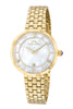 Porsamo Bleu Priscilla Luxury  Women's Stainless Steel Watch, Gold, White 931BPRS