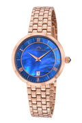 Porsamo Bleu Priscilla Luxury  Women's Stainless Steel Watch, Rose, Blue 932CPRS