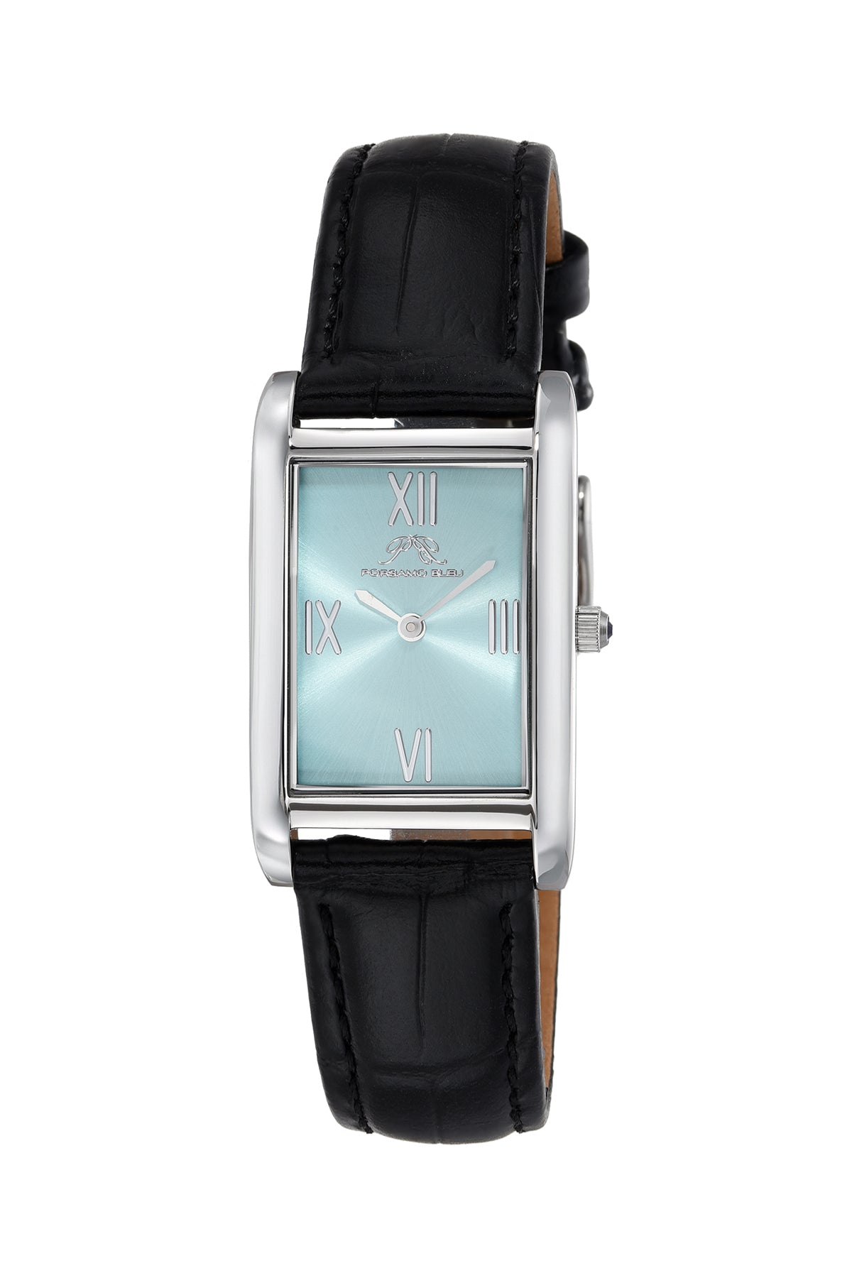 Porsamo Bleu Karla Luxury Womens Stainless Steel Watch Interchangeable Bands, Silver, Green 962DKAS