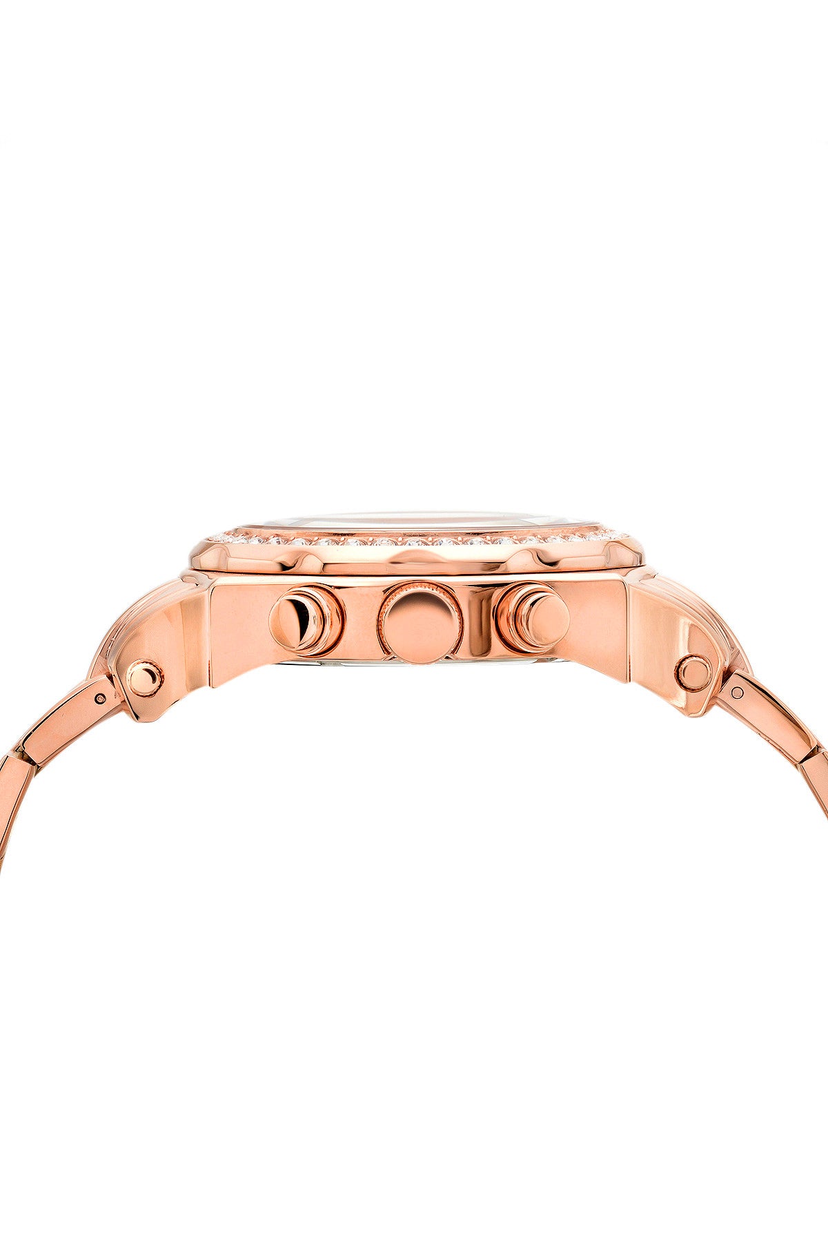 Porsamo Bleu Milan Crystal Luxury Women's Stainless Steel Watch, Swarovski® Crystals, Rose, 038EMCS