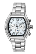 Porsamo Bleu Bruno Luxury Men's Stainless Steel Watch, Silver, White 201ABRS