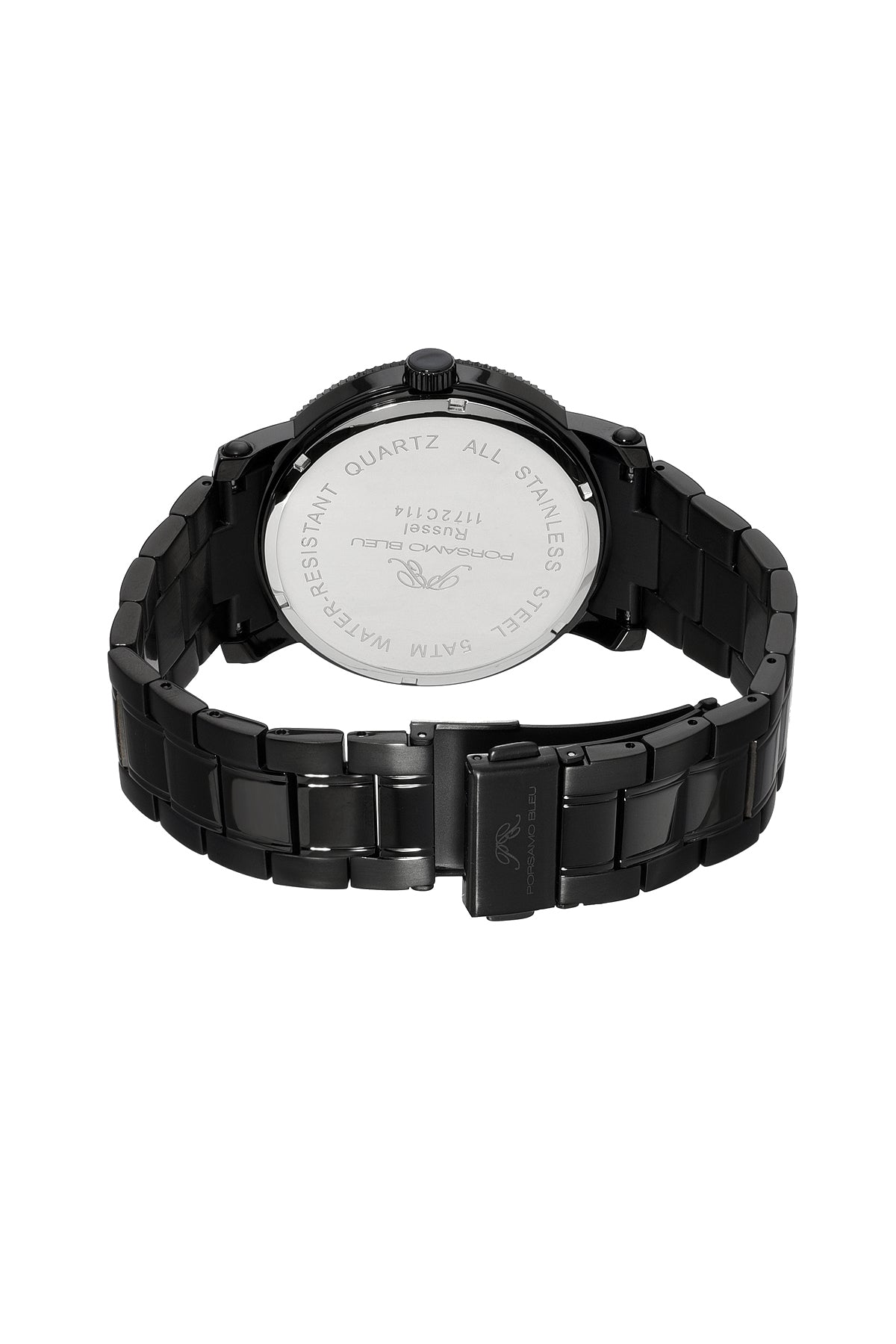 Porsamo Bleu Russel Luxury Multi Function Men's Stainless Steel Watch Silver, Black, Blue 1172CRUS