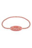 Stretch bead bracelet with topaz and quartz 503BR