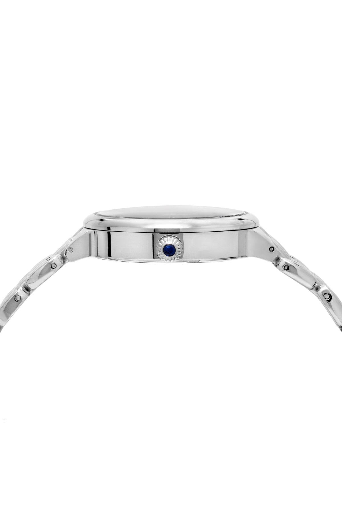 Porsamo Bleu Claire Luxury Diamond Women's Stainless Steel Watch, Silver, Black 722ACLS