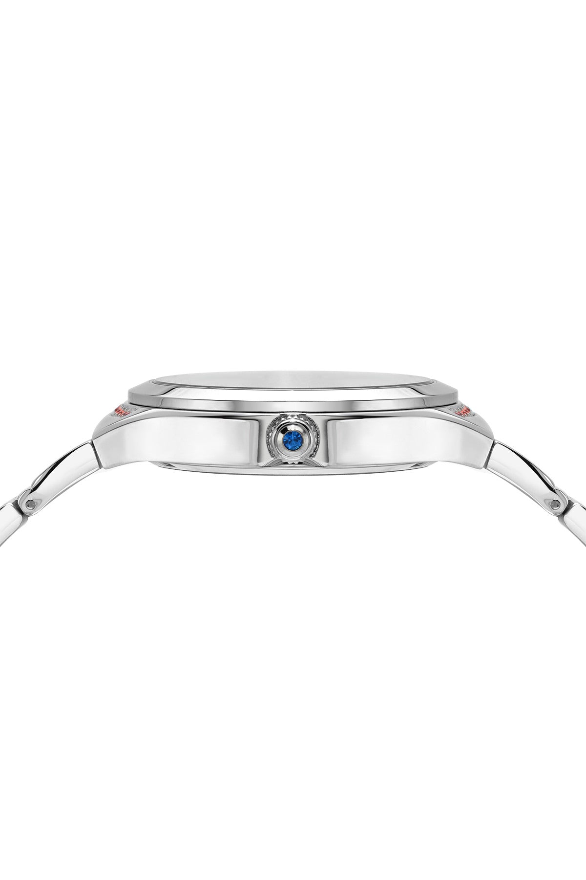 Porsmao Bleu Carmen Luxury Women's Stainless Steel Watch, Silver, Red 991BCAS