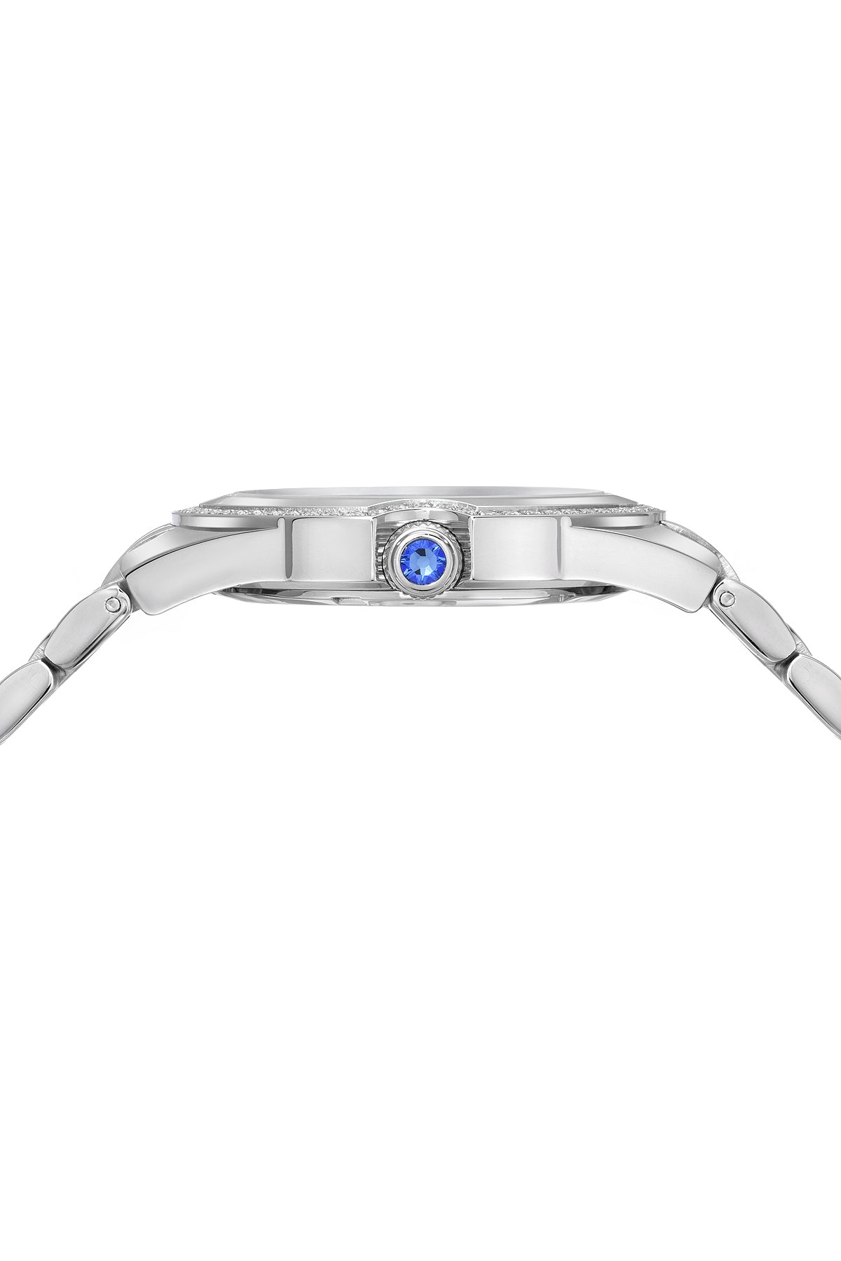 Porsamo Bleu Guilia Luxury Women's Stainless Steel Watch, Interchangeable Band,S Silver, White, Baby Blue 1121BGUS