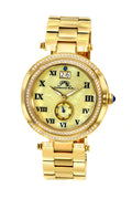 Porsamo Bleu South Sea Crystal Luxury Women's Stainless Steel Watch, Gold 104CSSC