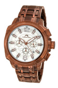 Porsamo Bleu Olivier Luxury Chronograph Men's Stainless Steel Watch, Brown 321DOLS