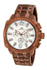 Porsamo Bleu Olivier luxury chronograph men's stainless steel watch, brown 321DOLS