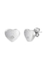 Heart stud earrings with diamonds 2006ES