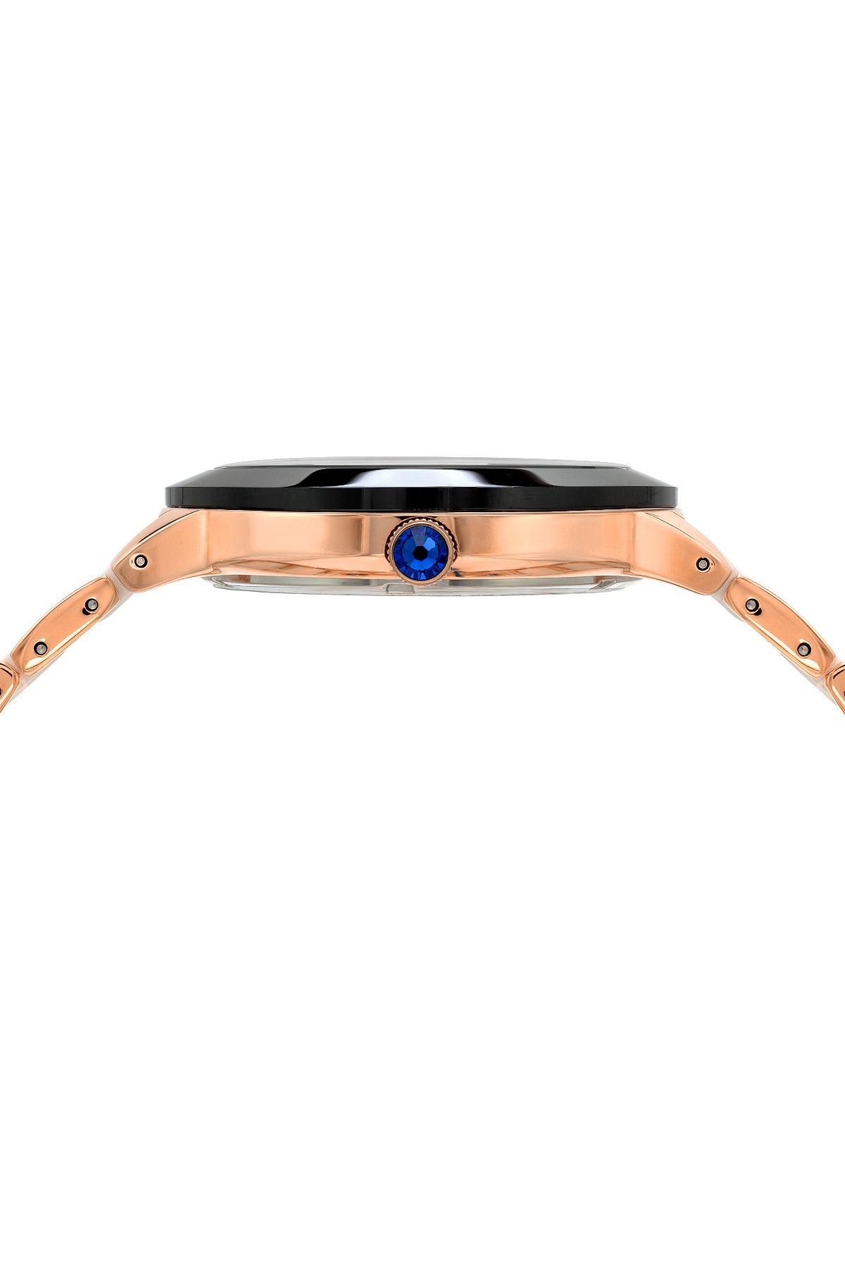 Porsamo Bleu Clarissa luxury women's ceramic watch, rose, black 552CCLC