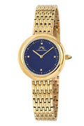 Porsamo Bleu Florentina Luxury Diamond Women's Stainless Steel Watch, Blue, Gold 902BFLS