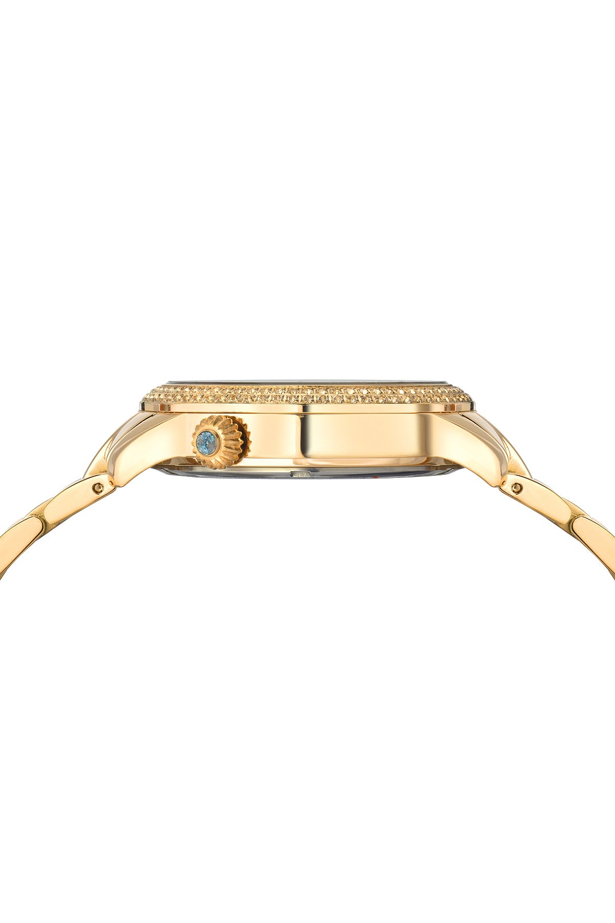 Porsamo Bleu Evelyn Luxury Topaz Women's Stainless Steel Watch, Gold, Black 762BEVS