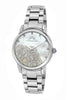 Porsamo Bleu Juliet luxury diamond, opal women's stainless steel watch, silver 701AJUS