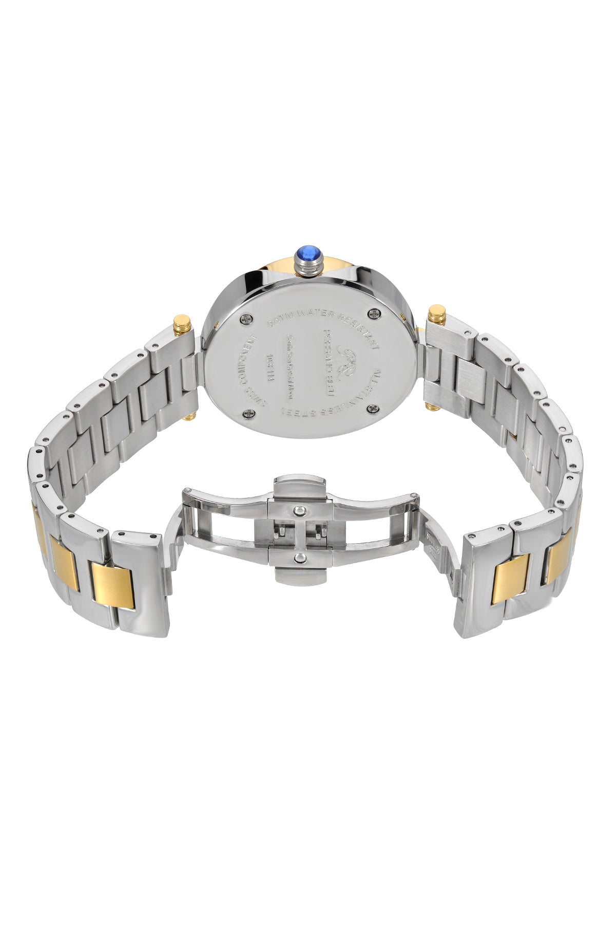 Porsamo Bleu South Sea Crystal Moon Luxury Women's Stainless Steel Watch, Two Tone 108FSSM
