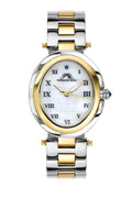 Porsamo Bleu South Sea Oval Luxury Women's Stainless Steel Watch, Silver, Gold 105FSSO