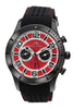 Porsamo Bleu Etienne luxury men's watch, silicone strap, gunmetal 211BETR