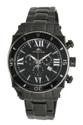 Porsamo Bleu Milan G Luxury Chronograph Men's Stainless Steel Watch, Black 071BMIS