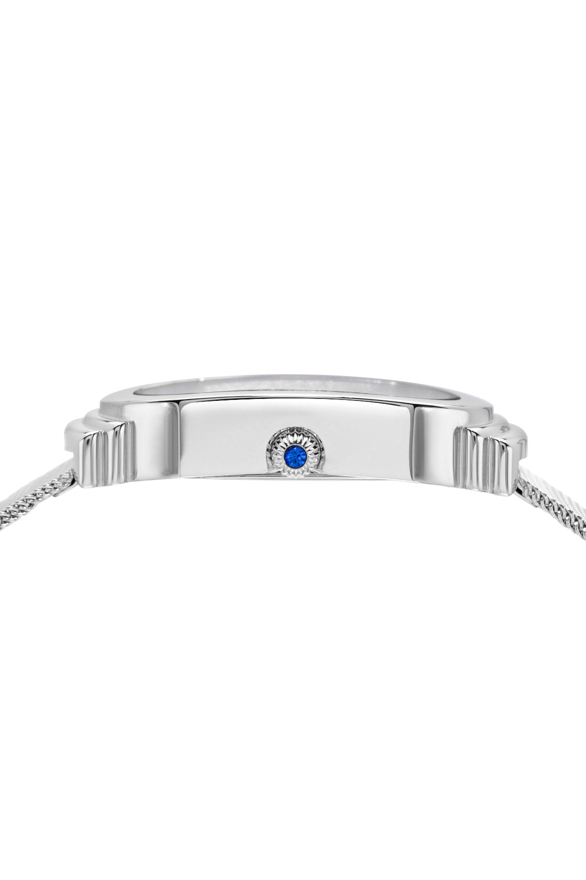 Porsamo Bleu Camille Luxury Women's Stainless Steel Mesh Bracelet Watch, Silver, Black 971ACAS