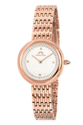 Porsamo Bleu Florentina Luxury Diamond Women's Stainless Steel Watch, White, Rose 901CFLS