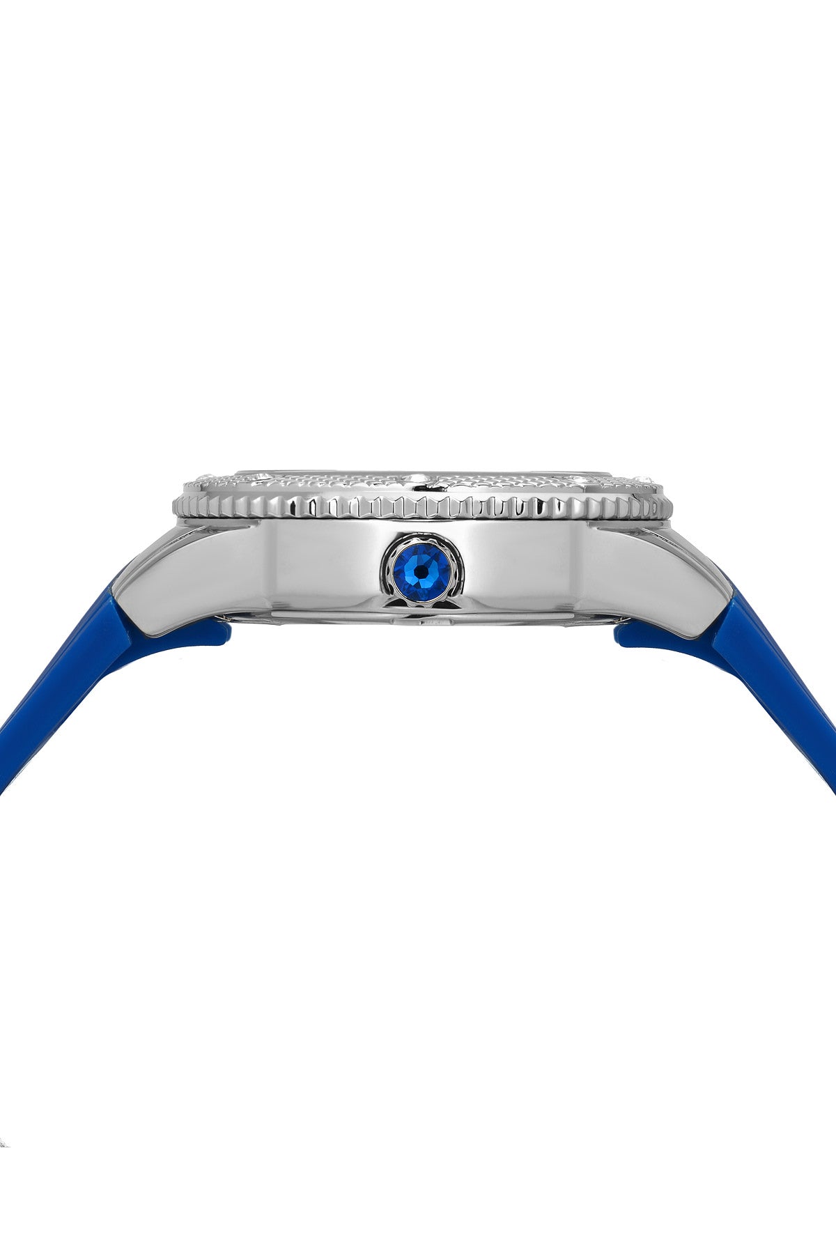 Porsamo Bleu Linda Luxury Women's Watch, Silicone Strap, Silver, Blue 492ALIR