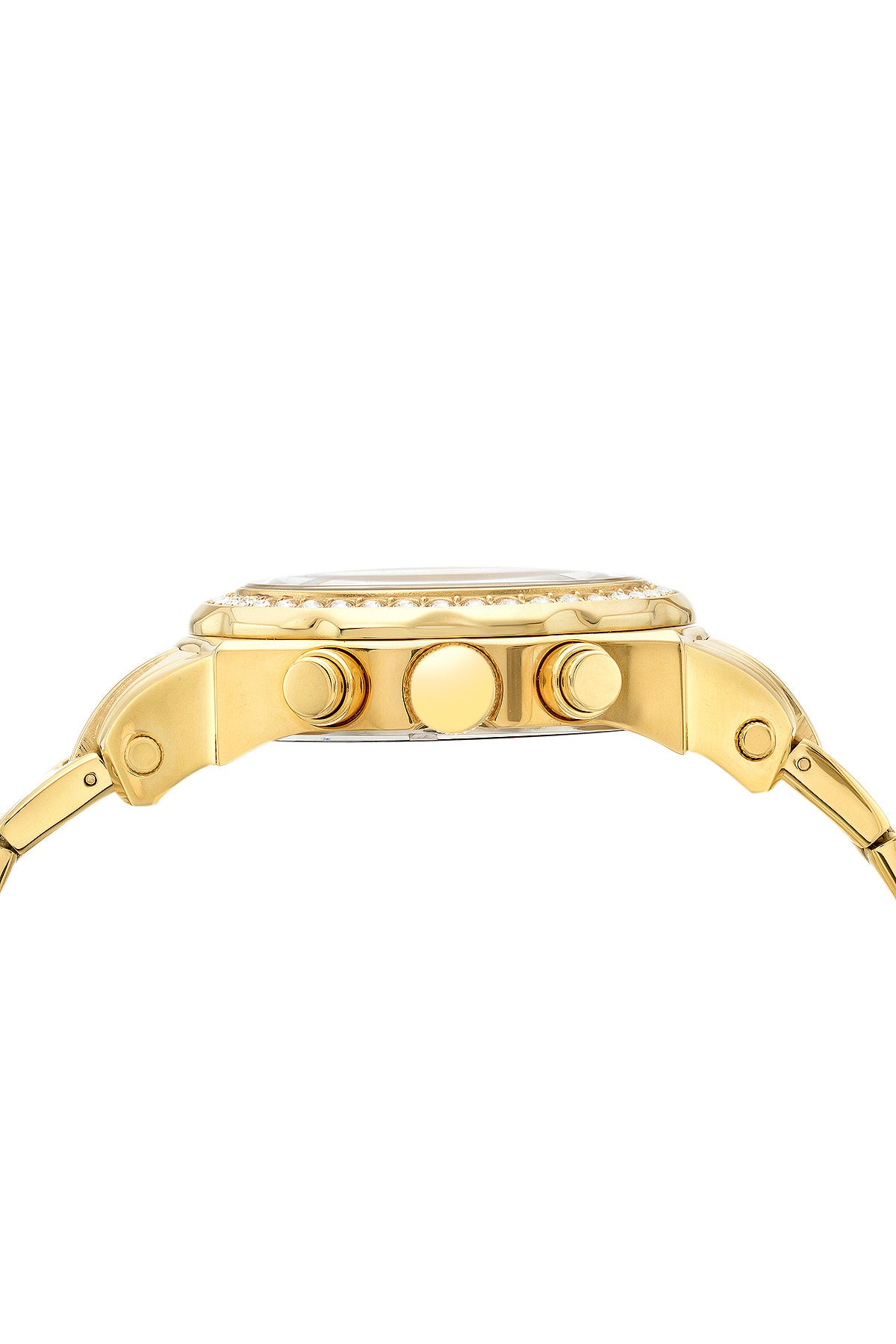 Porsamo Bleu Milan Crystal luxury women's stainless steel watch, Swarovski® crystals, gold, blue, 037FMCS