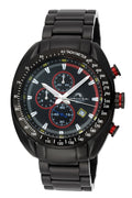 Porsamo Bleu Julien Luxury  Chronograph Men's Stainless Steel Watch, Black, Red 272AJUS