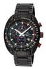 Porsamo Bleu Julien luxury  chronograph men's stainless steel watch, black, red 272AJUS