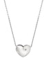 Diamond set puffed heart necklace 2014NS