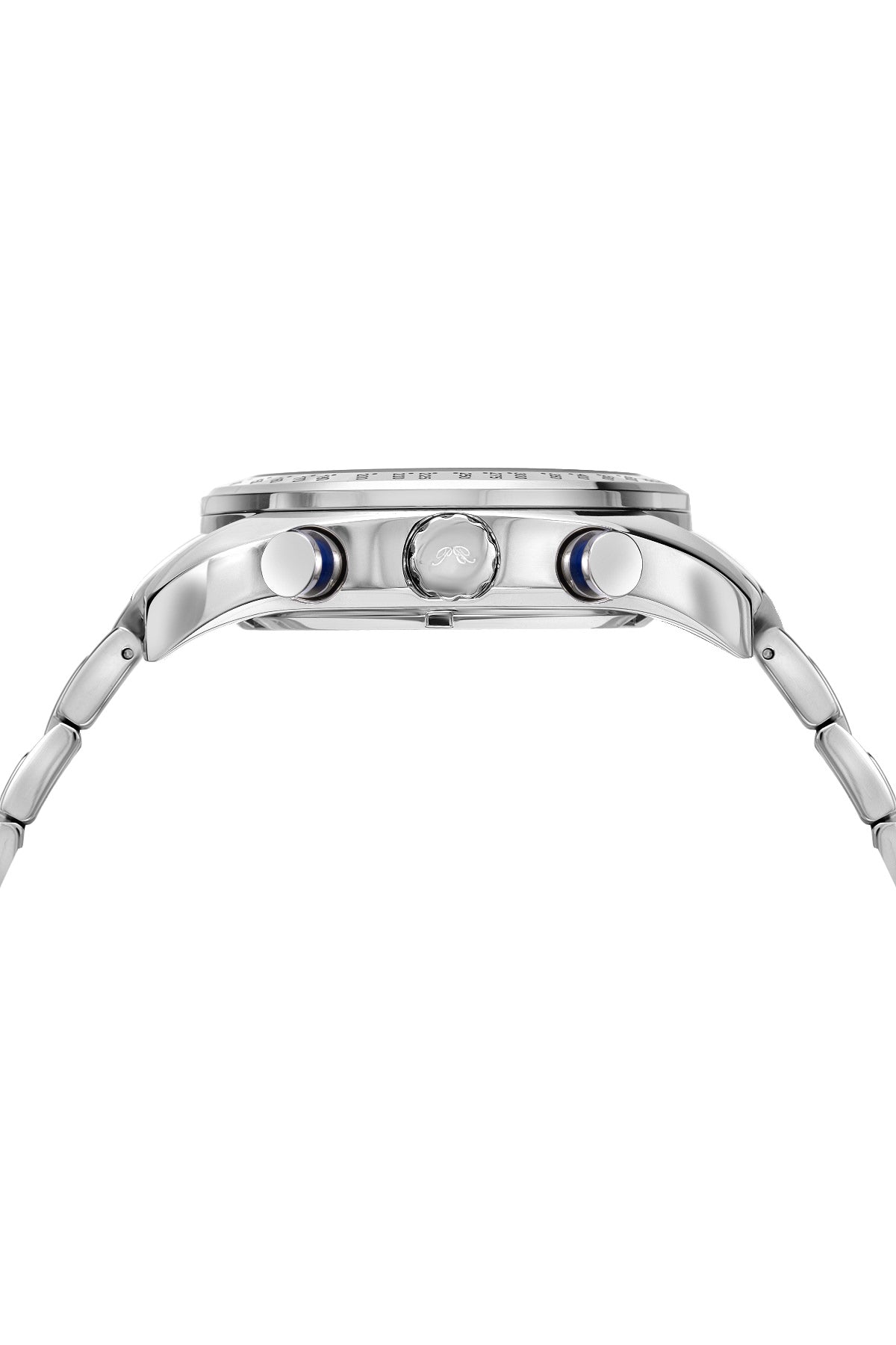 Porsamo Bleu Julien Luxury  Chronograph Men's Stainless Steel Watch, Silver, White, Blue 271BJUS
