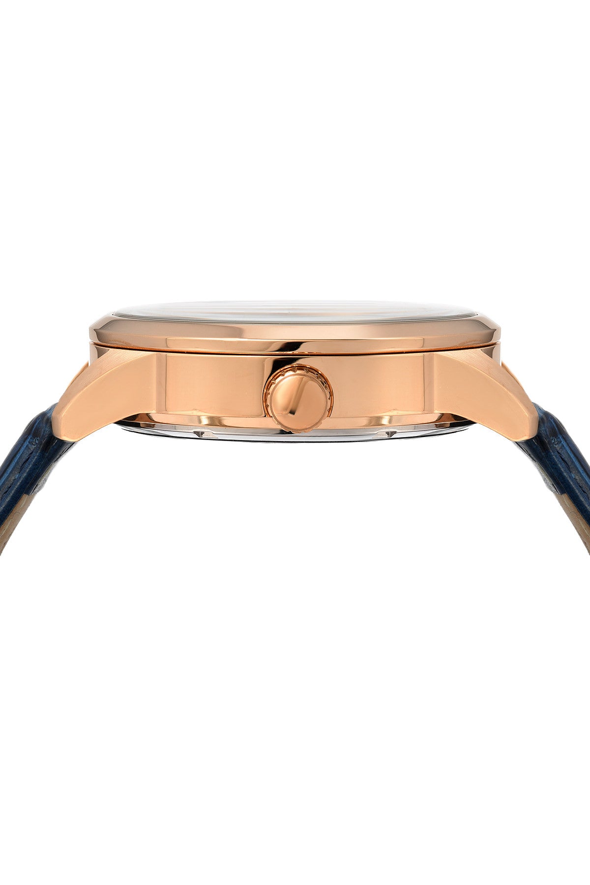 Porsamo Bleu Cassius Luxury Automatic Men's Watch, Genuine Leather Band, Rose, Blue 802CCAL