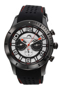Porsamo Bleu Etienne Luxury Men's Watch, Silicone Strap, Black 211AETR