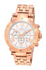 Porsamo Bleu Roger luxury chronograph men's stainless steel watch, rose, white 581CROS
