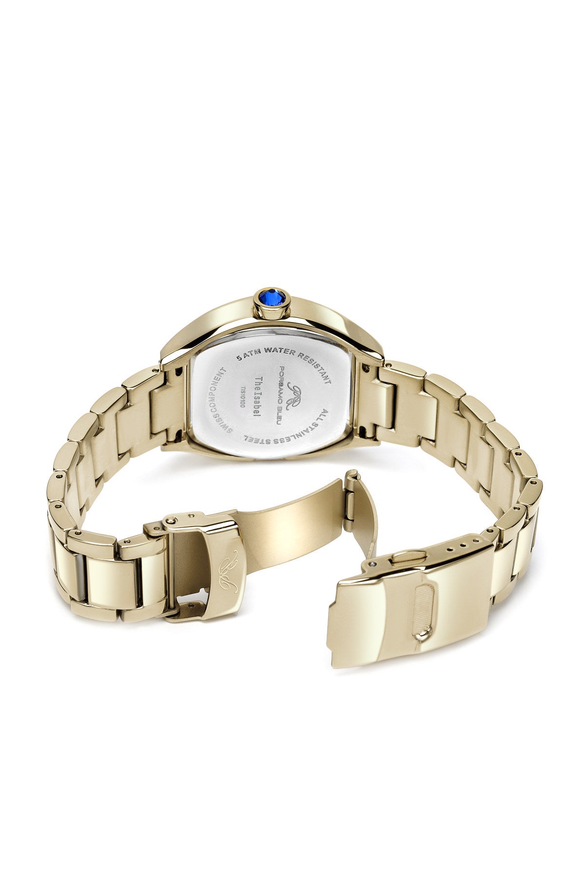 Porsamo Bleu Isabel Luxury Women's Stainless Steel Watch, Champagne, White 182DISS