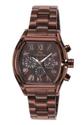 Porsamo Bleu Bruno Luxury Men's Stainless Steel Watch, Brown 202ABRS