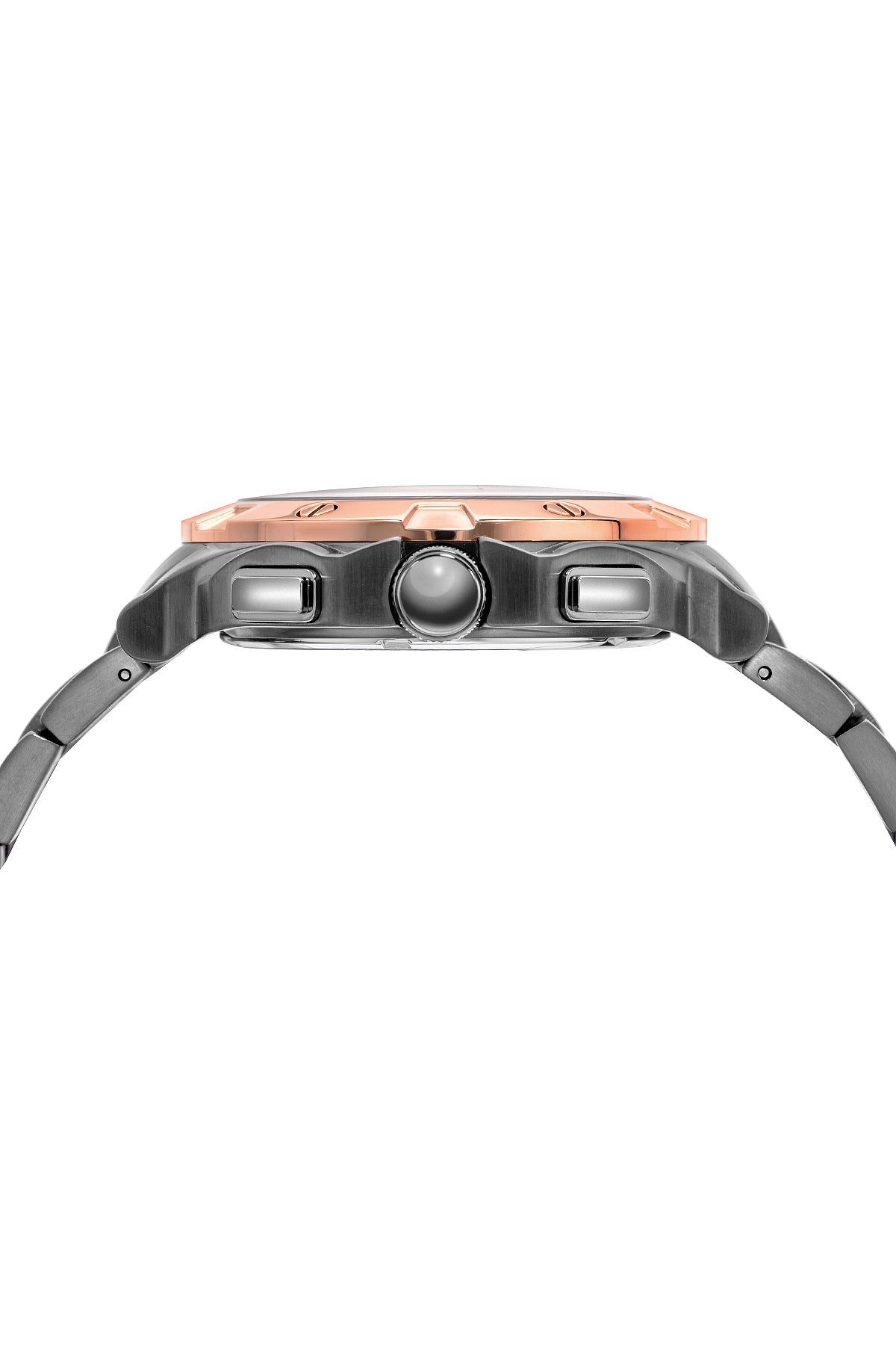 Porsamo Bleu George Luxury Chronograph Men's Stainless Steel Watch, Rose, Gunmetal 342CGES