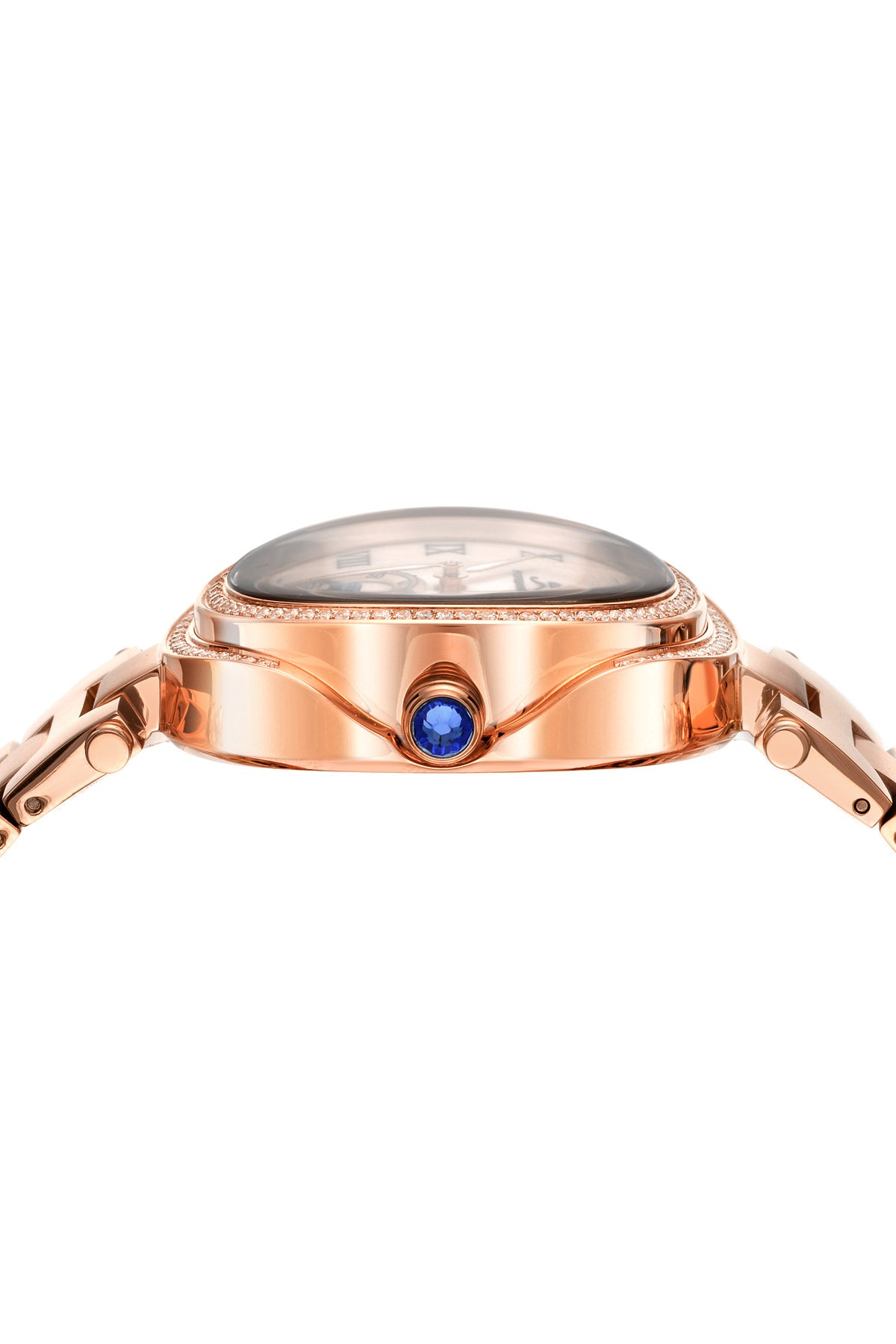 Porsamo Bleu South Sea Crystal luxury women's stainless steel watch, rose 104ASSC