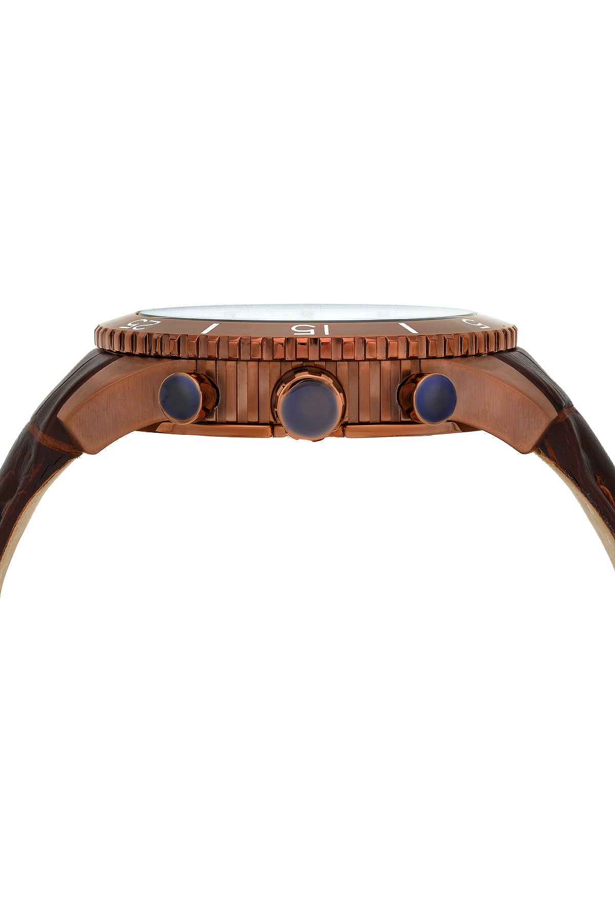 Porsamo Bleu Tristan Luxury Chronograph Men's Watch, Genuine Leather Band, Brown 592ATRL