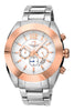 Porsamo Bleu Pascal luxury chronograph men's stainless steel watch, silver, rose 261APAS