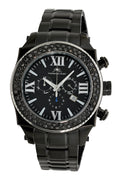 Porsamo Bleu Milan G Noir Luxury Chronograph Men's Stainless Steel Watch, Black 073BMIS