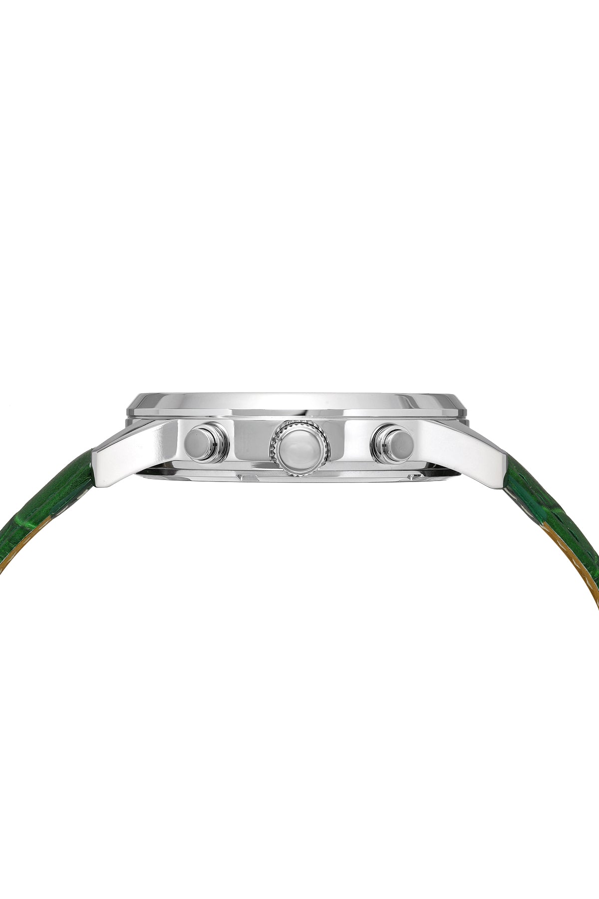 Porsamo Bleu Harrison Luxury Men's Watch, Genuine Leather Band, Green 881DHAL