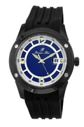 Porsamo Bleu Tokyo Luxury Automatic Men's Watch, Silicone Strap, Silver, Black 172ATOR