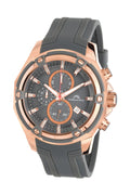 Porsamo Bleu Stavros Luxury Chronograph Men's Watch, Silicone Strap, Rose, Grey 481ASTR