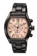 Porsamo Bleu Bruno Luxury Men's Stainless Steel Watch, Black, Rose 203BBRS